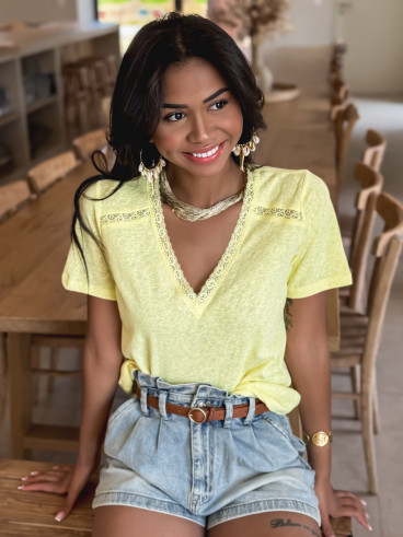 T-shirt Albina - Jaune