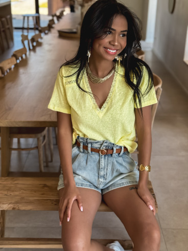 T-shirt Albina - Jaune