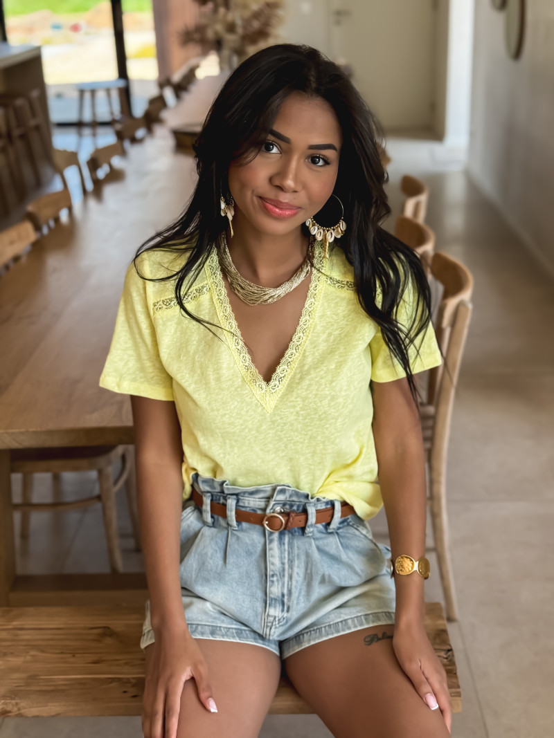 T-shirt Albina - Jaune