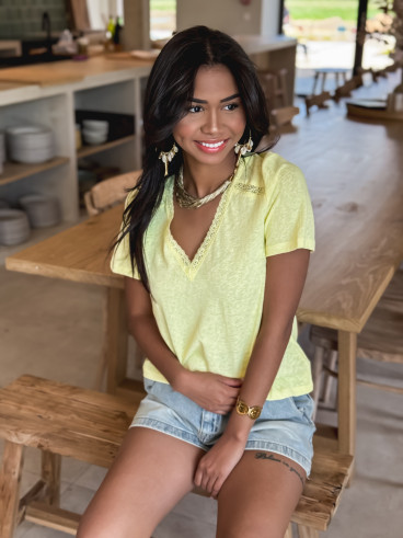 T-shirt Albina - Jaune