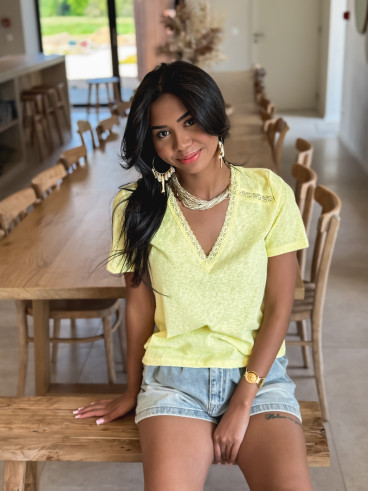 T-shirt Albina - Jaune