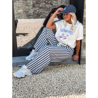 T-shirt 'Seaside' - Blanc