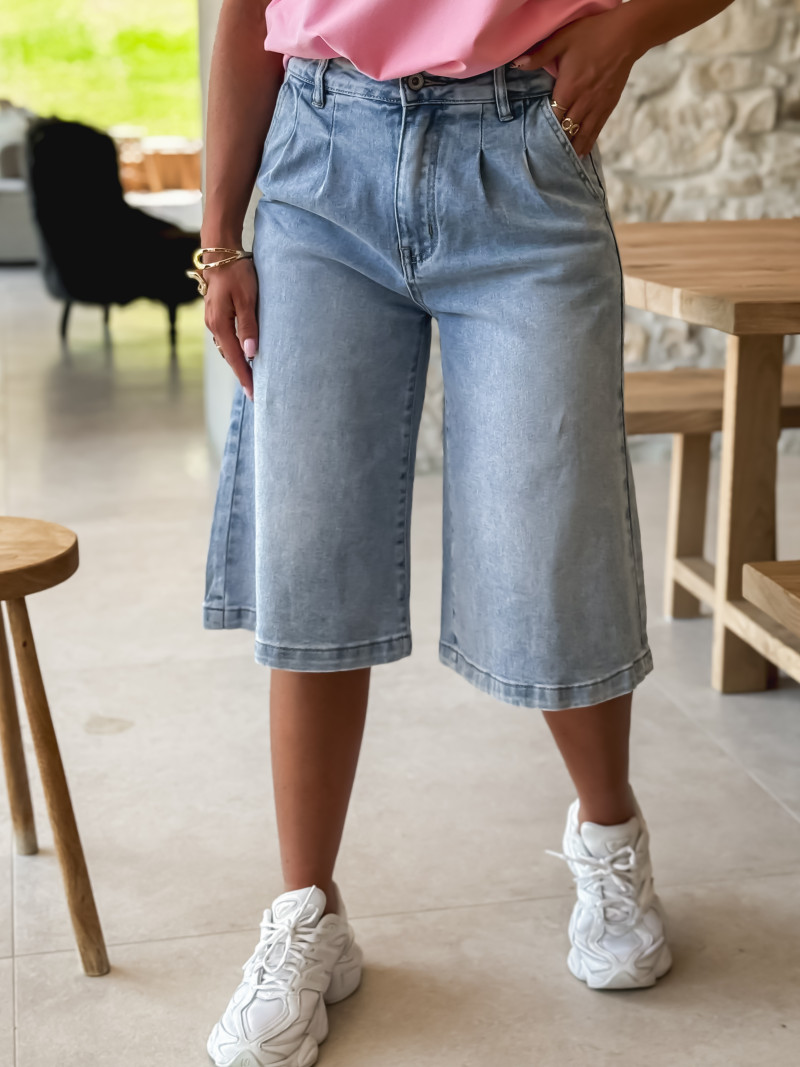 Bermuda Rahia - Bleu jeans