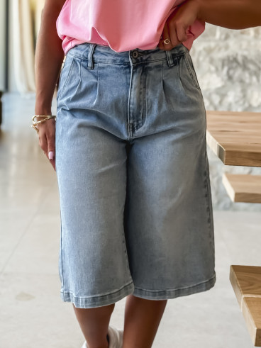 Bermuda Rahia - Bleu jeans