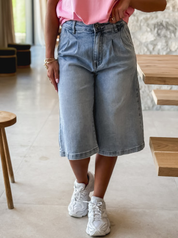 Bermuda Rahia - Bleu jeans