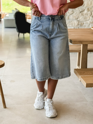Bermuda Rahia - Bleu jeans