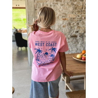 T-shirt West coast - Rose