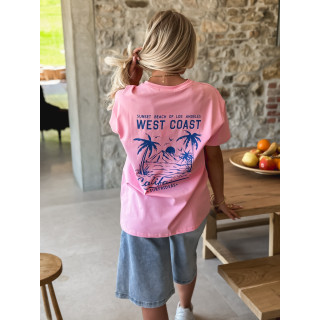 T-shirt West coast - Rose