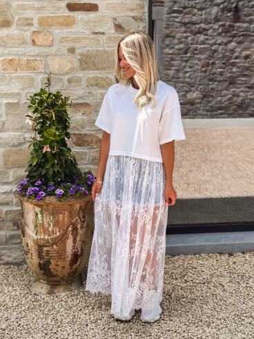 Robe longue Erica - Blanc