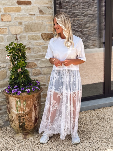 Robe longue Erica - Blanc