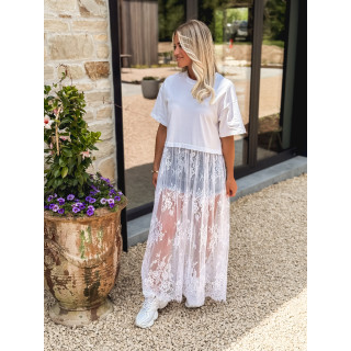 Robe longue Erica - Blanc