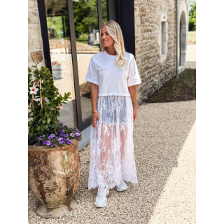 Robe longue Erica - Blanc