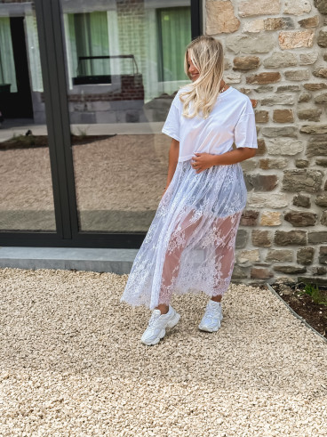 Robe longue Erica - Blanc