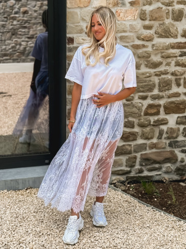 Robe longue Erica - Blanc