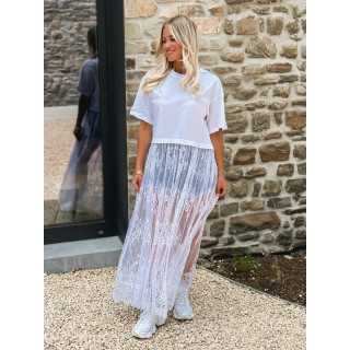 Robe longue Erica - Blanc