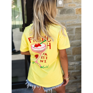 T-shirt French martini - Jaune