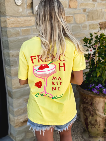 T-shirt French martini - Jaune