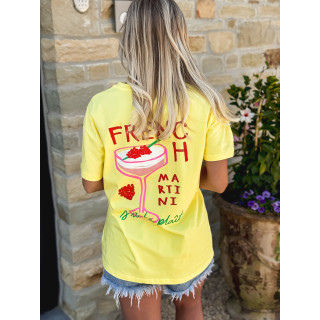 T-shirt French martini - Jaune