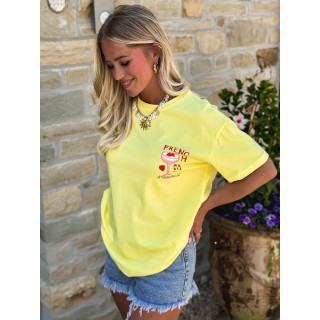 T-shirt French martini - Jaune