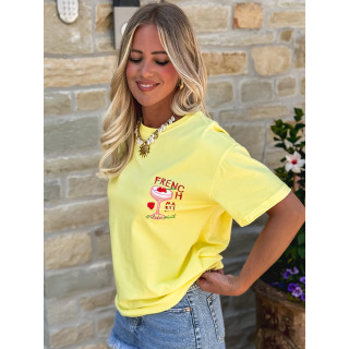 T-shirt French martini - Jaune