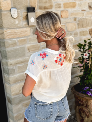 Blouse Julie - Blanc