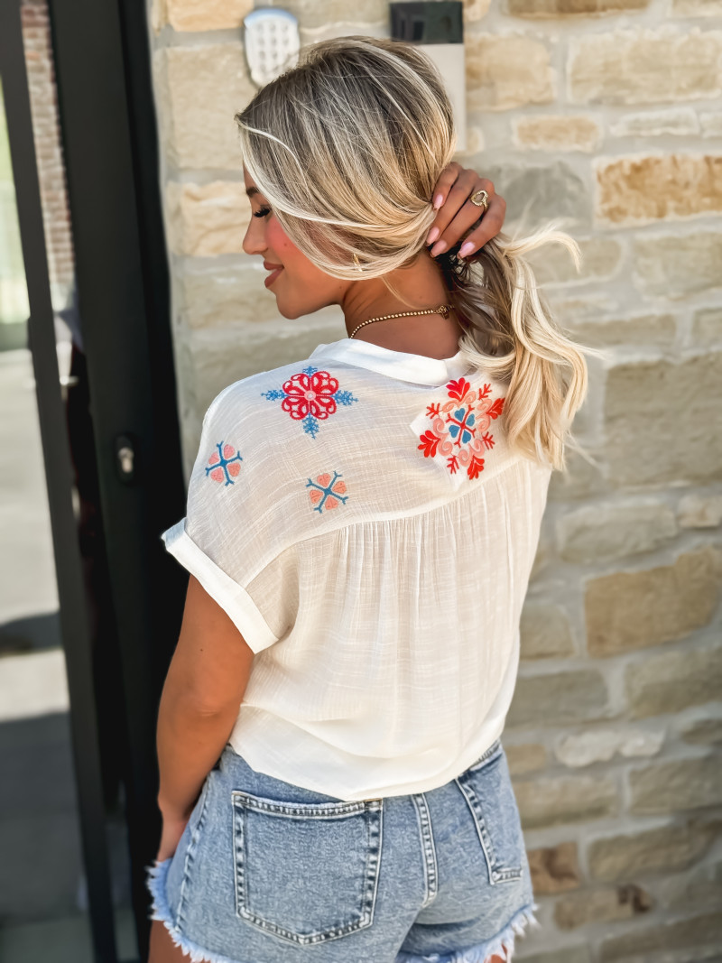 Blouse Julie - Blanc