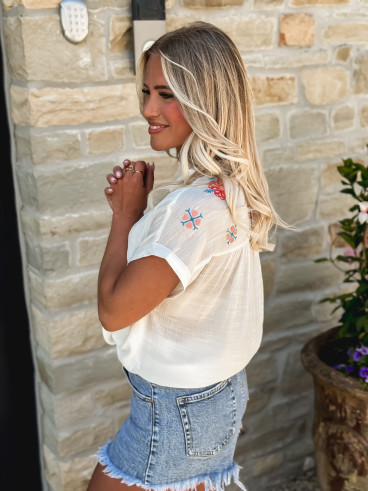 Blouse Julie - Blanc