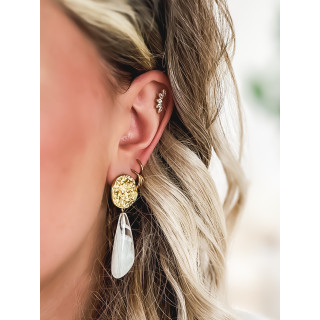 Boucles d'oreilles Pula - Blanc