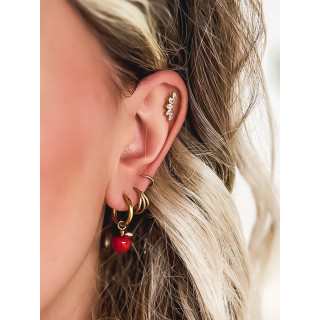 Boucles d'oreilles Tanta - Rouge