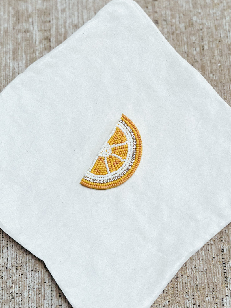 Broche Zante - Jaune