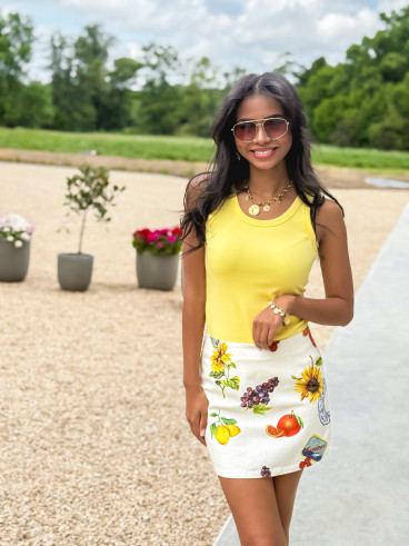 Top Alexia - Jaune
