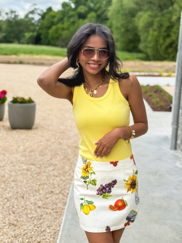 Top Alexia - Jaune