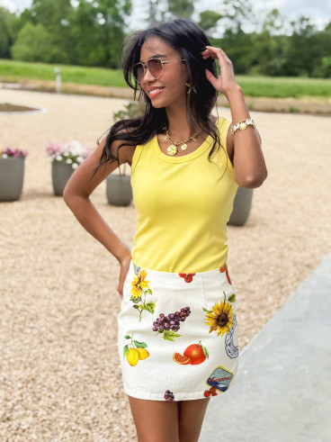Top Alexia - Jaune