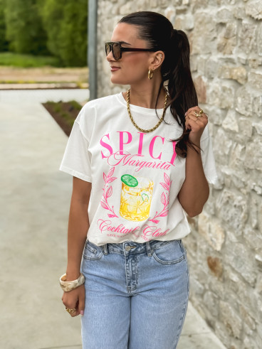 T-shirt Spicy - Blanc
