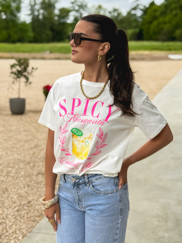 T-shirt Spicy - Blanc