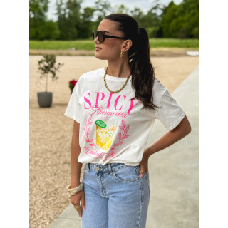 T-shirt Spicy - Blanc
