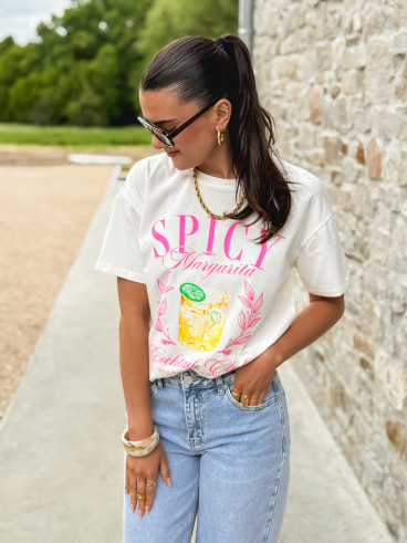 T-shirt Spicy - Blanc