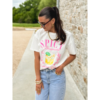 T-shirt Spicy - Blanc