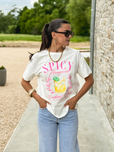 T-shirt Spicy - Blanc