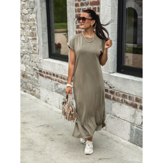 Robe longue Naëlie - Kaki