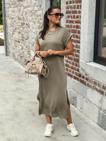 Robe longue Naëlie - Kaki