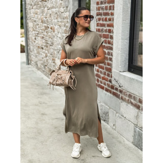 Robe longue Naëlie - Kaki