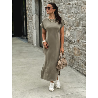 Robe longue Naëlie - Kaki