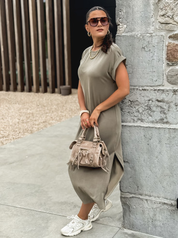 Robe longue Naëlie - Kaki