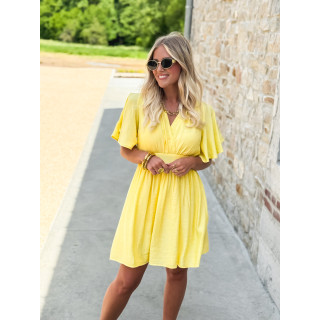 Robe courte Alinéa - Jaune