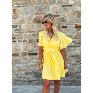 Robe courte Alinéa - Jaune