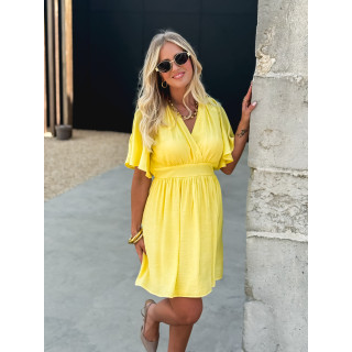 Robe courte Alinéa - Jaune