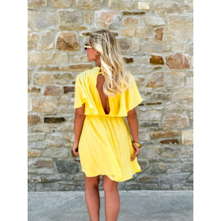 Robe courte Alinéa - Jaune