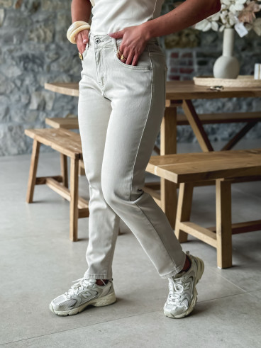 Jeans Léona - Beige