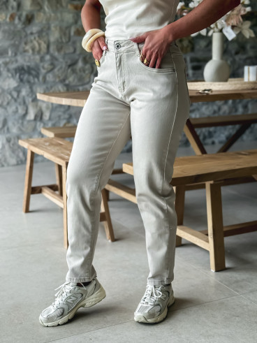 Jeans Léona - Beige